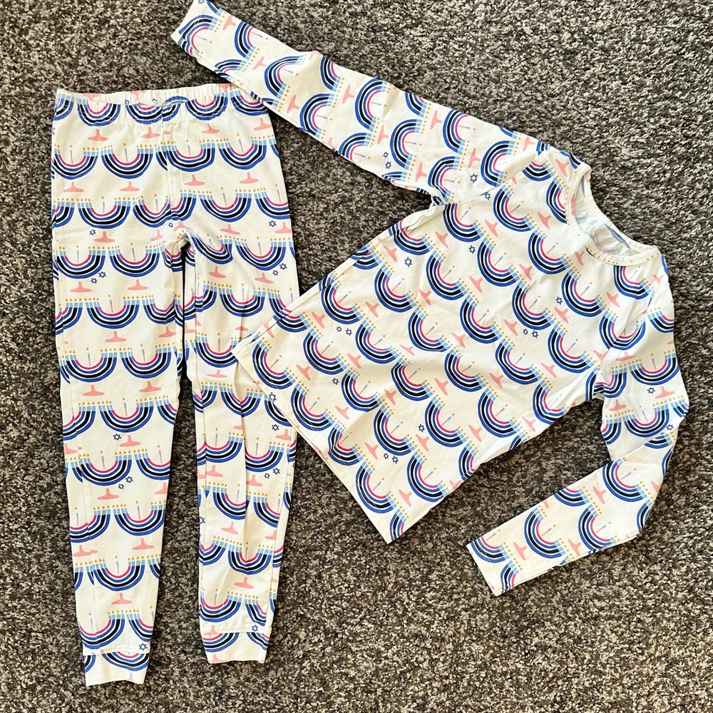 Pink Chicken New York Menorah Pajamas